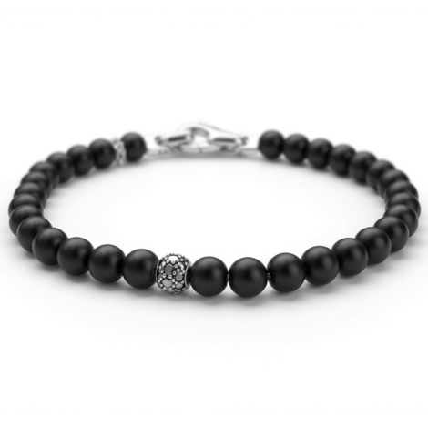 БРАСЛЕТ W&W BLACK ONYX PLUS BLACK MOIS BEADS