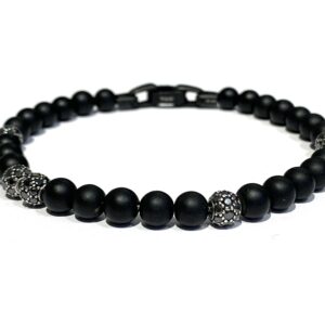 Браслет W&W Black Onyx Plus Black Mois 6 Beads