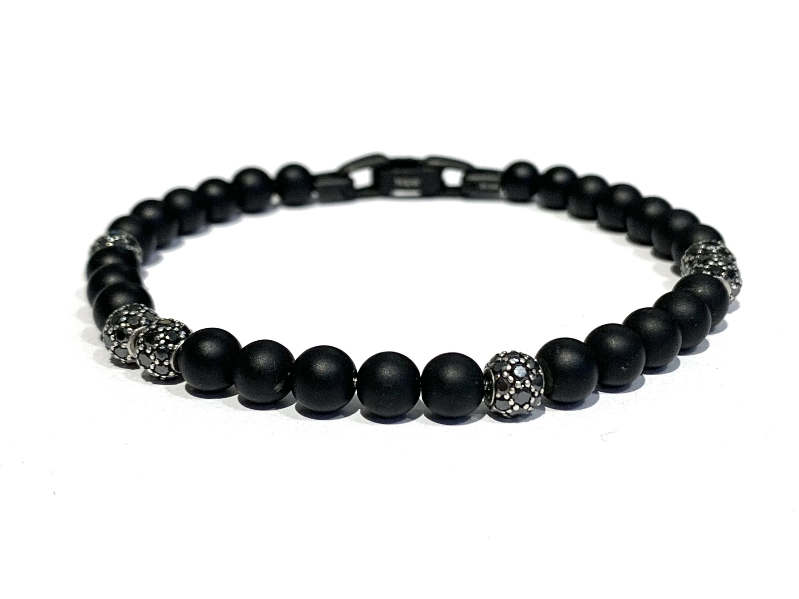 Браслет W&W Black Onyx Plus Black Mois 6 Beads